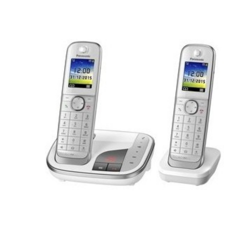 Panasonic kx-tgj322 telefono dect identificatore di chiamata bianco