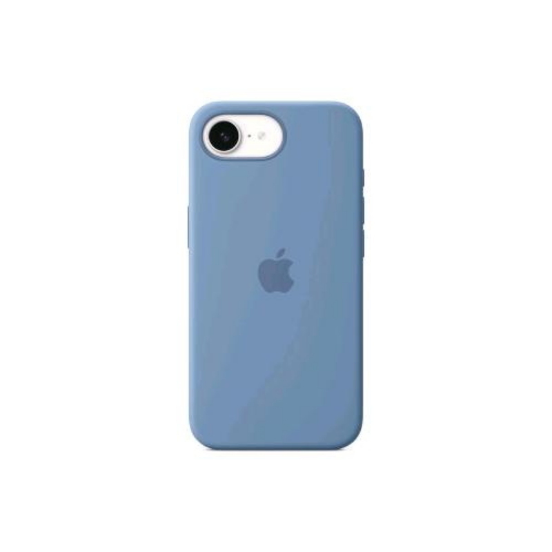 Apple iphone 16e silicon case cover in silicone winter blu