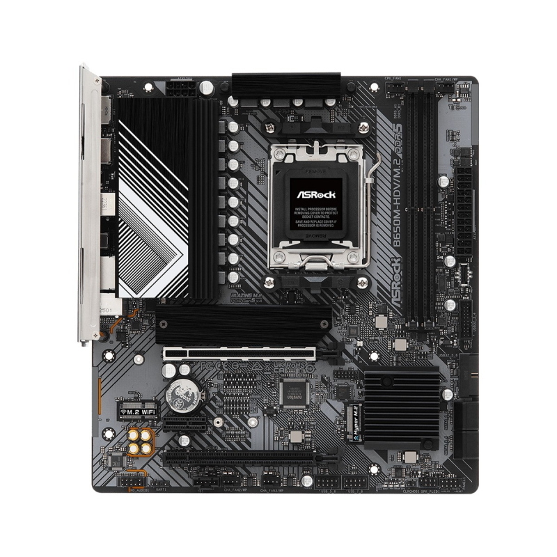 Asrock b650m-hdv/m.2 amd b650 presa di corrente am5 micro atx