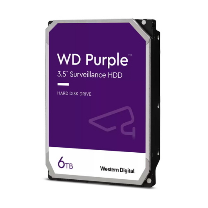 Western digital hdd purple 6tb 3,5 5400rpm sata 6gb/s buffer 256mb
