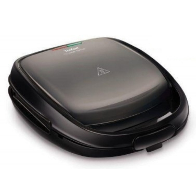 Tefal Nero Macchina Per Panini E Cialde Snack Time (Sw341b), Piastra Per Waffel, - Immagine 3