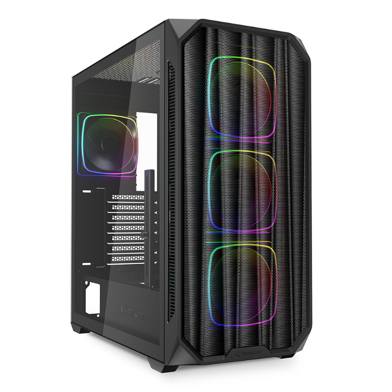 SHARKOON CASE AK5M RGB ATX BLACK - Immagine 15