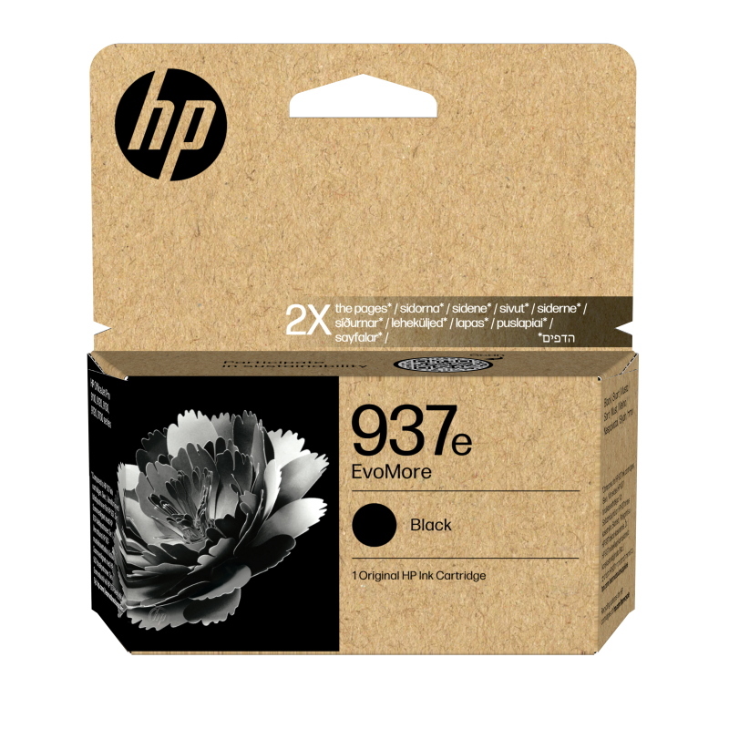 Hp 4s6w9ne 937e ink cartridge nero