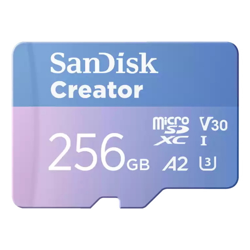 Sandisk Blu Creator Uhs-I V30 (256 Gb, Microsdxc, U3, Uhs-I), Scheda Di Memoria, - Immagine 5