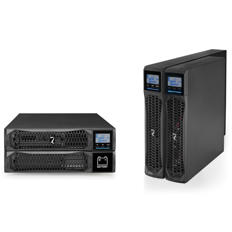 Ups riello sentinel dual2 lp 2200 a3 2.200va/2.200w online doppia conversione onda sinusoidale tower/rack