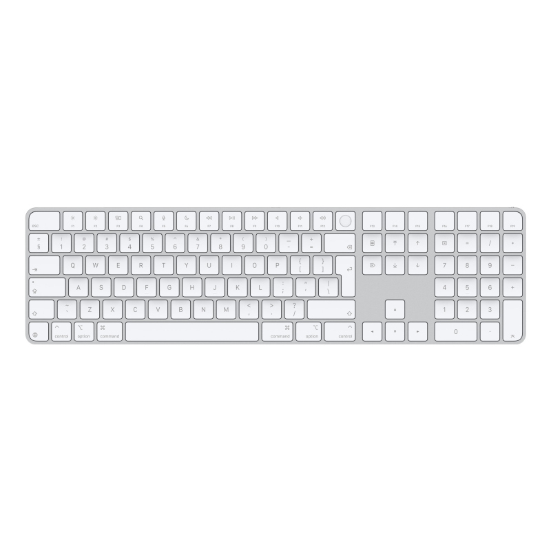 Apple magic tastiera universale usb + bluetooth qwerty inglese bianco