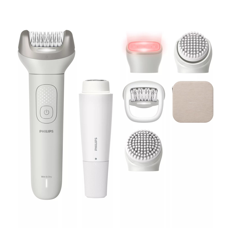 Philips ped epilatore set bellezza bre738/00 epilatore wet & dry corpo