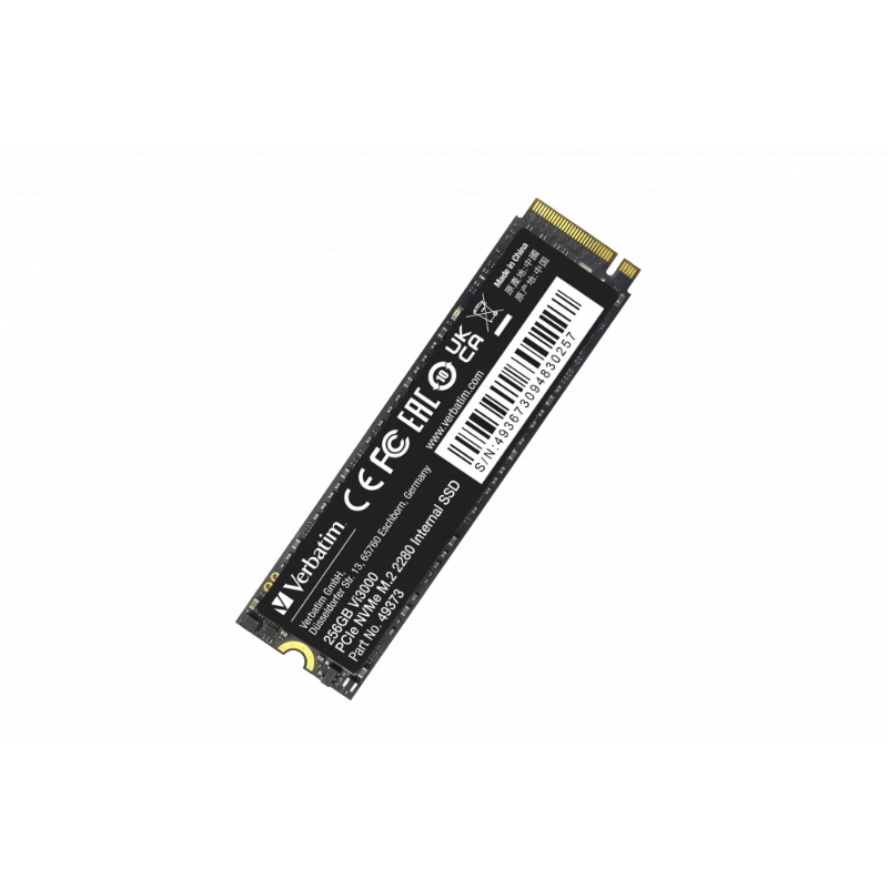 Verbatim ssd interno vi3000 256gb m.2 pci-e r/w 3300/3300 gen 3x4