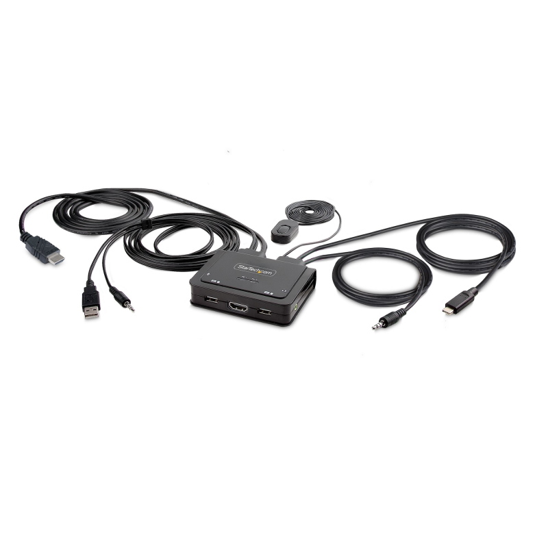 Startech Nero C2-H46-Uac-Cbl-Kvm, Switch Kvm, - Immagine 4