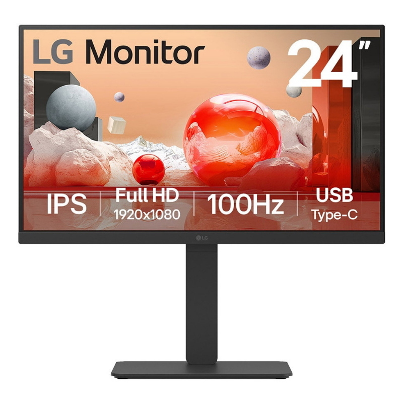 Lg 24ba750-b monitor pc 60,5 cm (23.8\) 1920 x 1080 pixel full hd lcd nero