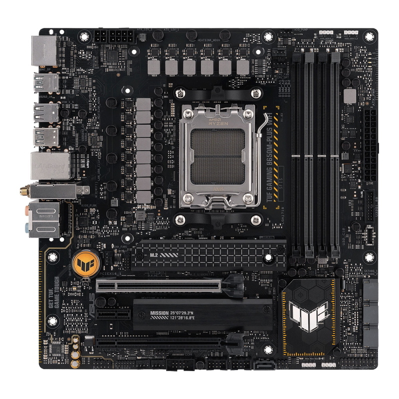 Asus tuf gaming b650m-plus wifi scheda madre gaming micro atx, amd b650, am5, ddr5, 3xpci 4.0, wifi 6 (802.11ax), intel 2.5gb ethernet, realtek 7.1, 2xm.2, 4xsata 6gb-s, aura sync rgb, nero - Immagine 9