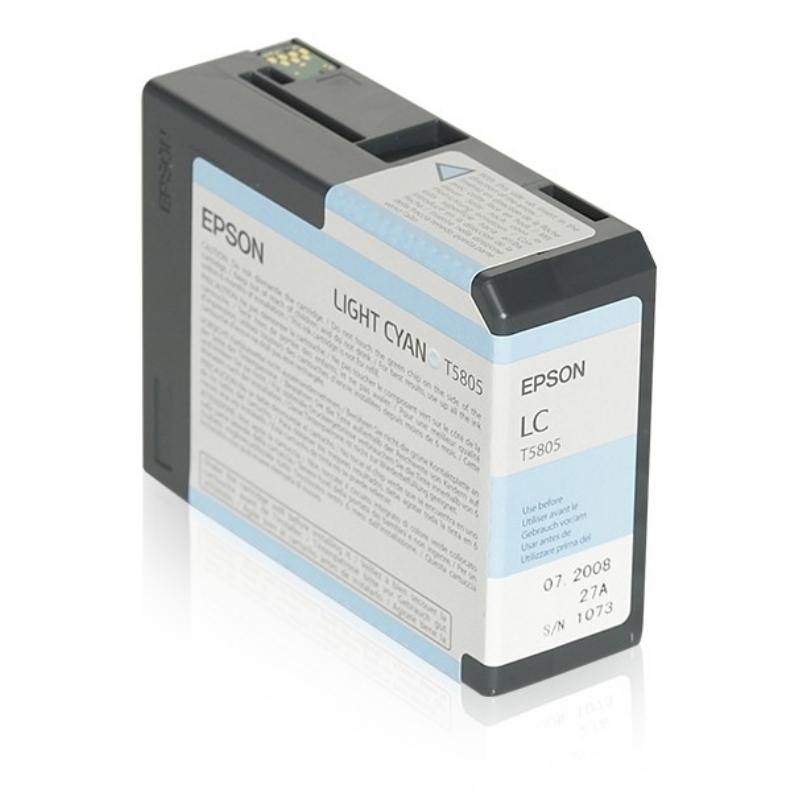Epson T580 (C13T580500) Inktcartridge Licht-cyaan