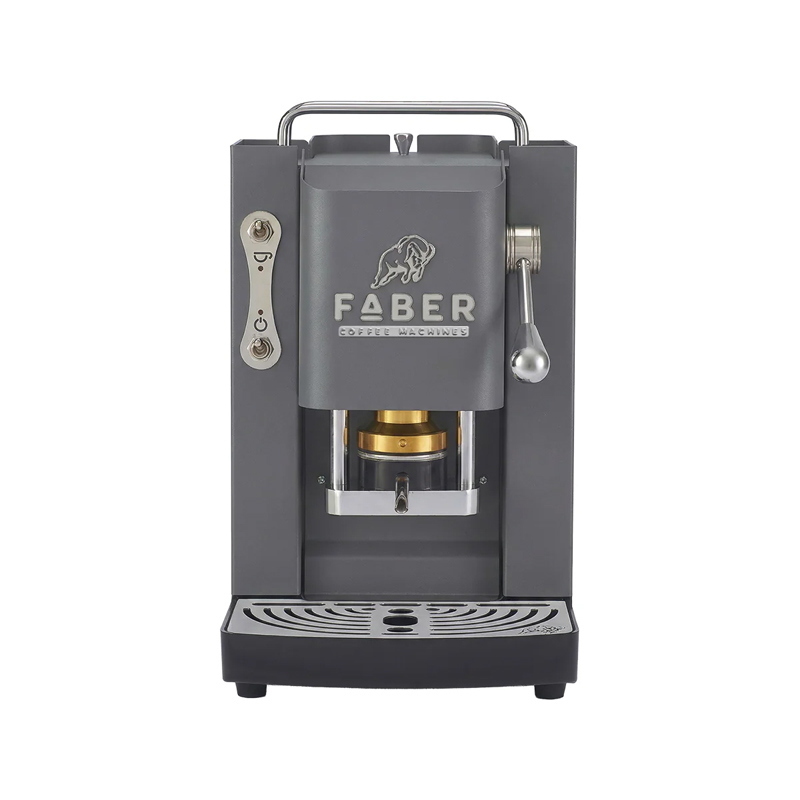 Faber pro deluxe 3.0 gray daytona chrome - macchina caffÃ? a cialde - elettrovalvola - portacialda estraibile