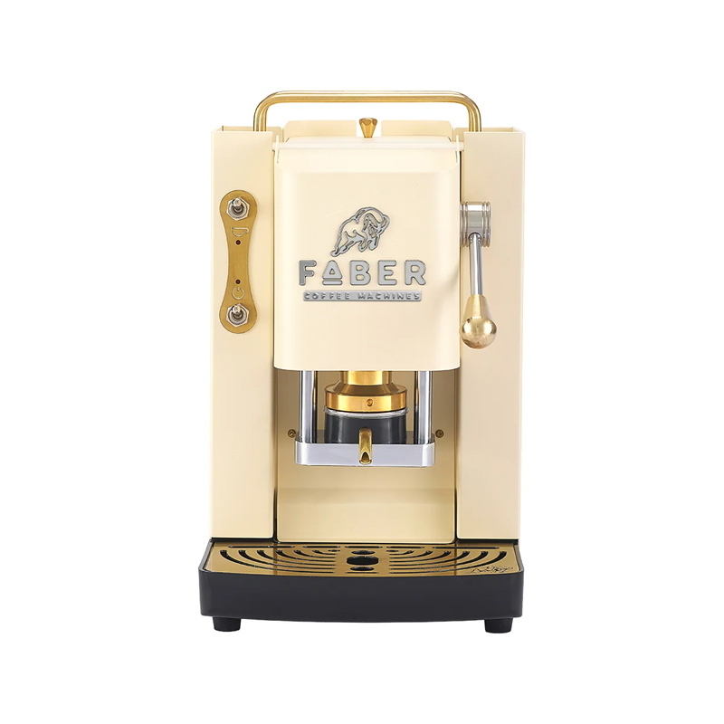 Faber pro deluxe 3.0 old british heritage brass - macchina caffÃ? a cialde - elettrovalvola - portacialda estraibile