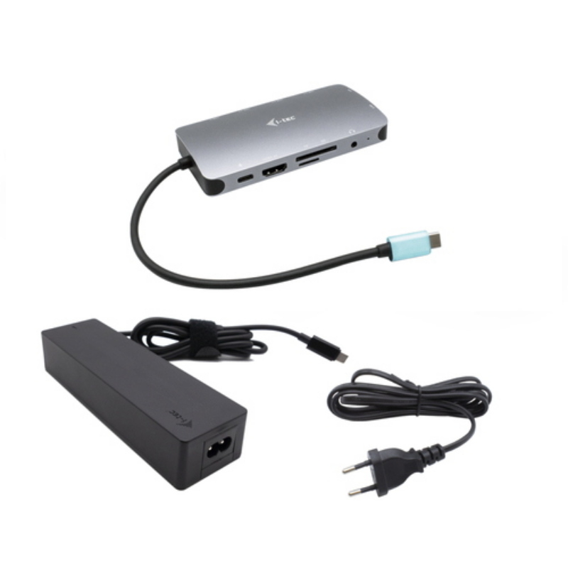 I-tec docking station usb-c - hdmi, vga, lan, pd100w e alimentatore