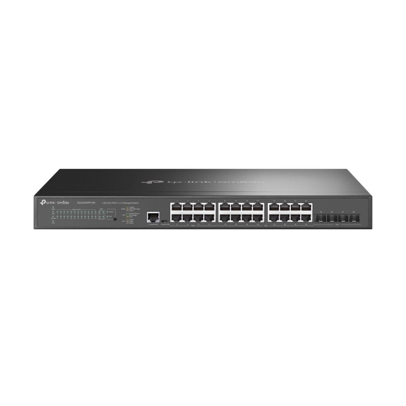 Tp-link omada sg3428xpp-m2 switch di rete gestito l2+ 2.5g ethernet (100/1000/2500) supporto power over ethernet (poe) 1u nero