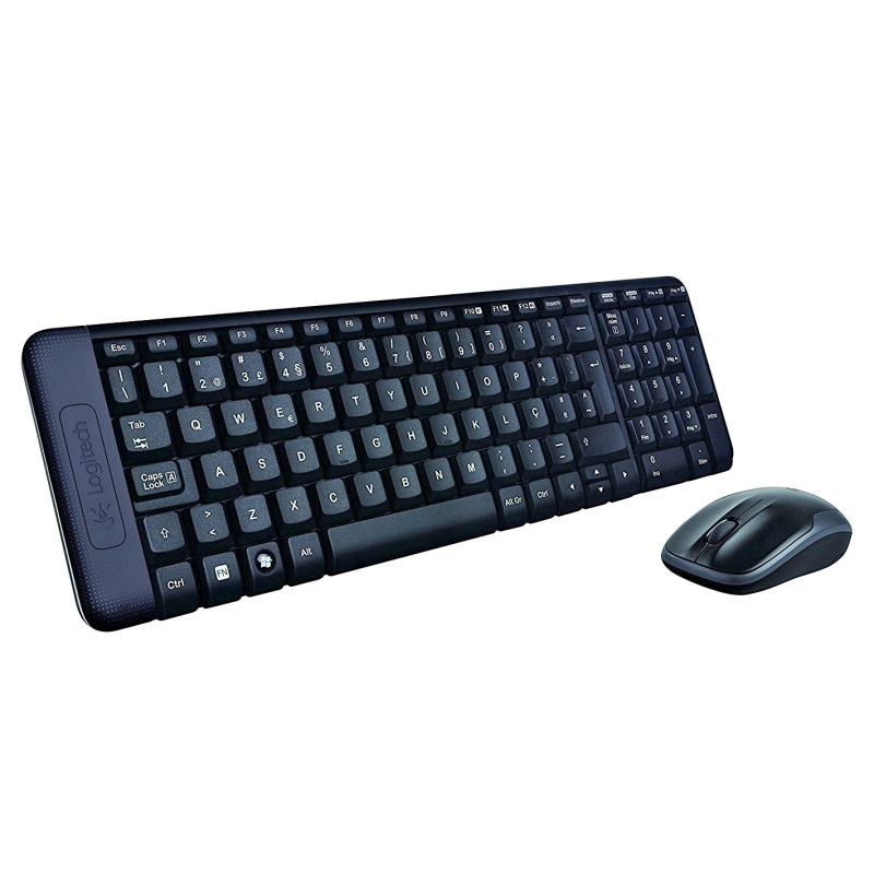 Logitech wireless combo mk220 tastiera mouse incluso ufficio usb spagnolo nero - Immagine 3
