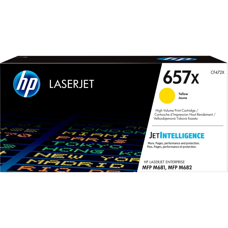 Hp cartuccia toner giallo originale ad alta capacità laserjet 657x - Immagine 3