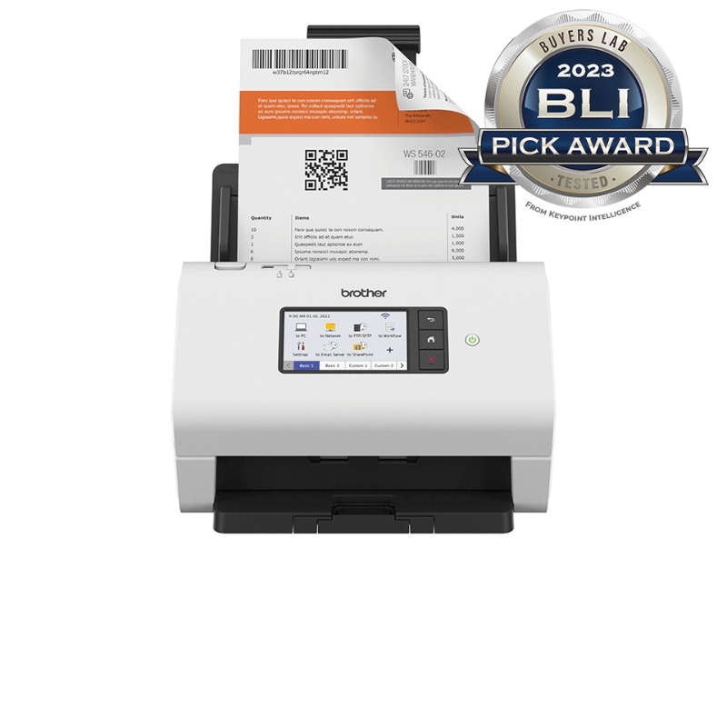 Brother ads-4900w scanner scanner con adf + alimentatore di fogli 600 x 600 dpi a4 nero, bianco