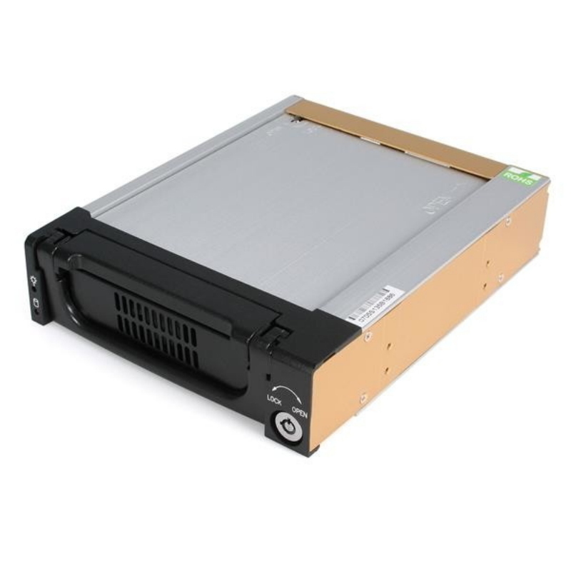 Startech.com cassetto rack portatile per disco rigido sata da 5,25\, robusto, in alluminio e di colore nero - Immagine 5