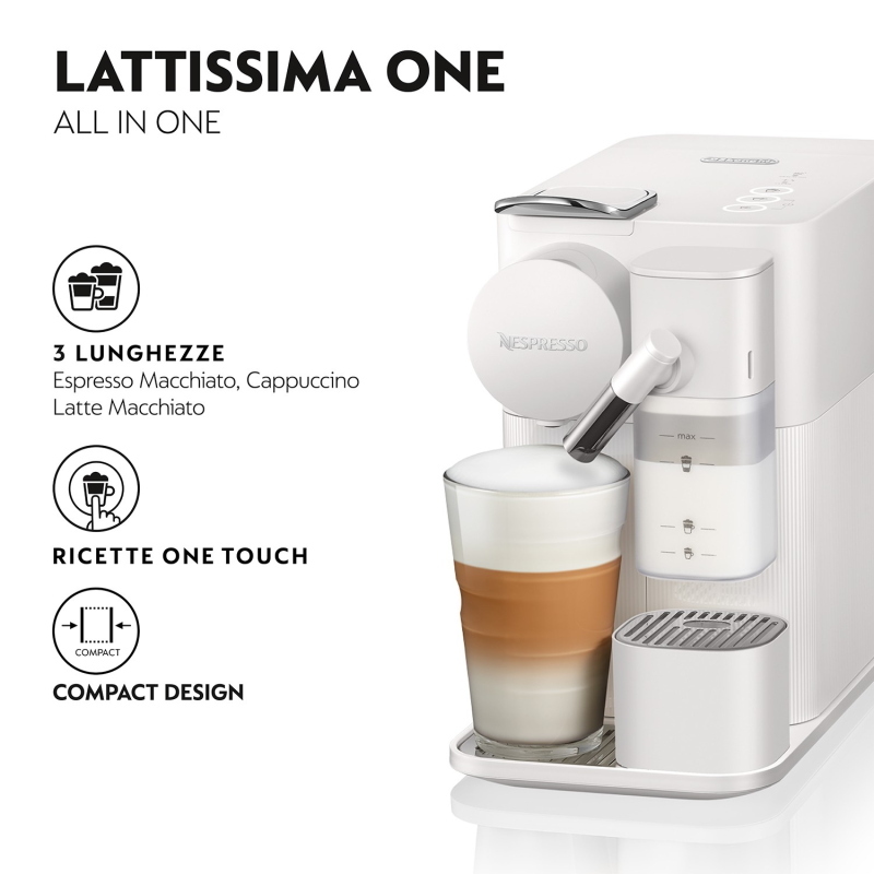 De`longhi lattissima one en510.w automatica macchina per espresso 1 l