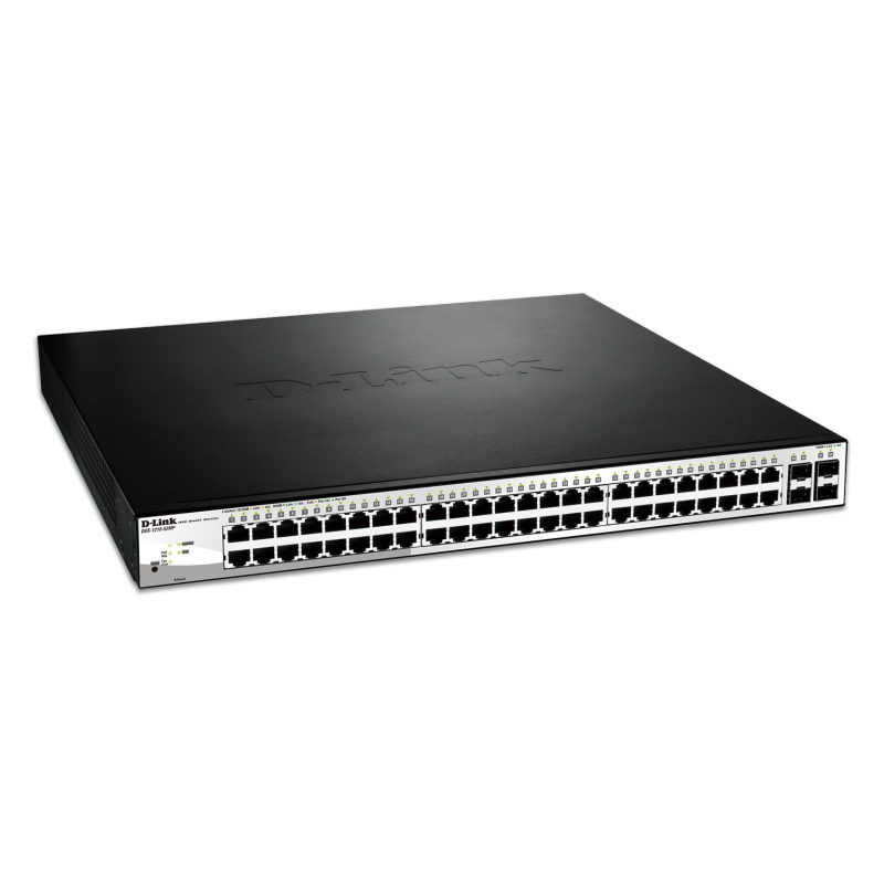 Dgs-1210-52mp gestito l2 gigabit ethernet (10/100/1000) supporto power over ethernet (poe) nero, grigio - Immagine 4