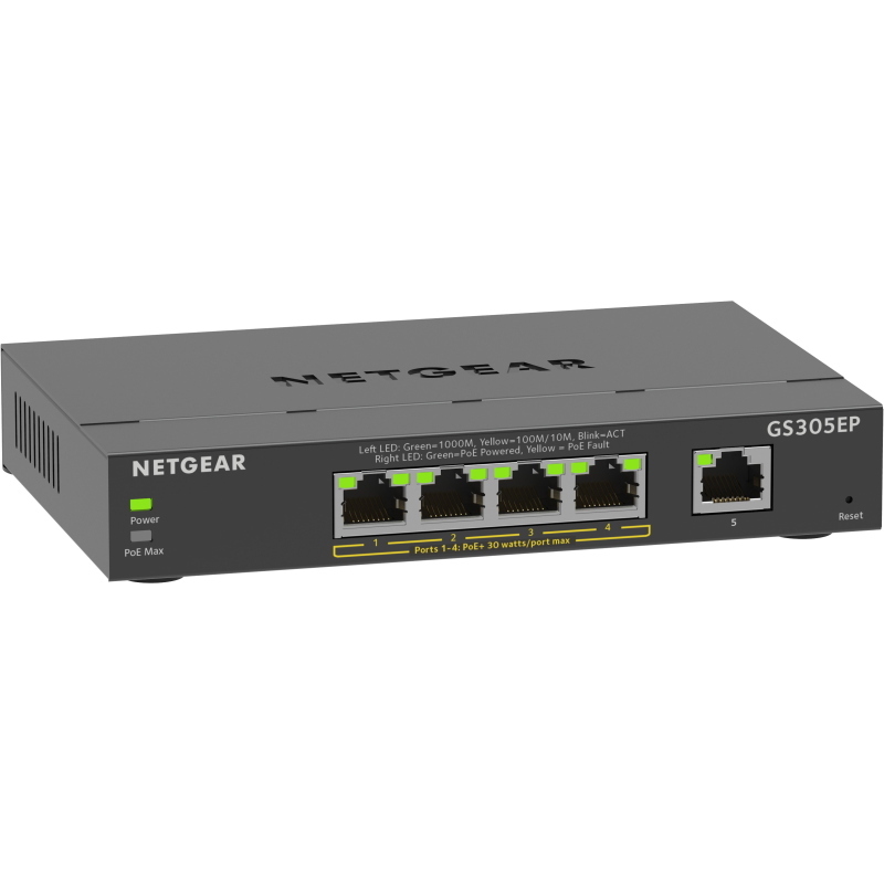 NETGEAR GS305EP Gestito L2/L3 Gigabit Ethernet [10/100/1000] Supporto Power over - Immagine 8
