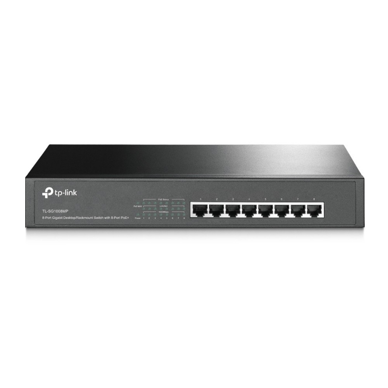 Tp-link tl-sg1008mp 8 port gigabit poe switch non gestito gigabit ethernet (10/100/1000) nero supporto power over ethernet (poe) - Immagine 6