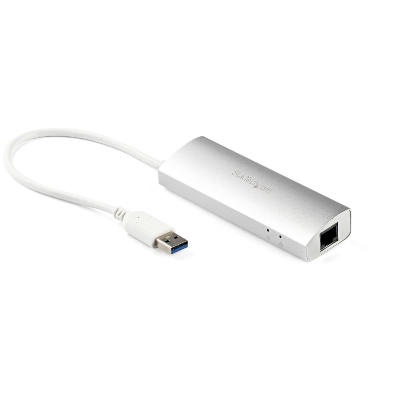 Startech.com hub usb a 3 porte con ethernet, 3 porte usb-a, gigabit ethernet/gbe, usb 5gbps, alimentato tramite usb, hub usb - Immagine 5