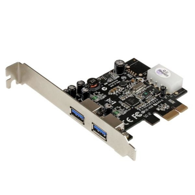 Startech.com adattatore scheda superspeed usb 3.0 con 2 porte pci express (pcie) con uasp - alimentazione lp4 - Immagine 6