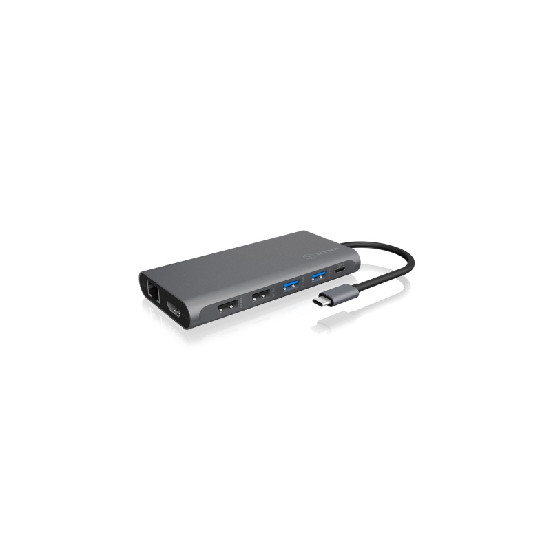 Icy box ib-dk4050-cpd cablato usb 3.2 gen 1 (3.1 gen 1) type-c antracite - tastiera qwertz