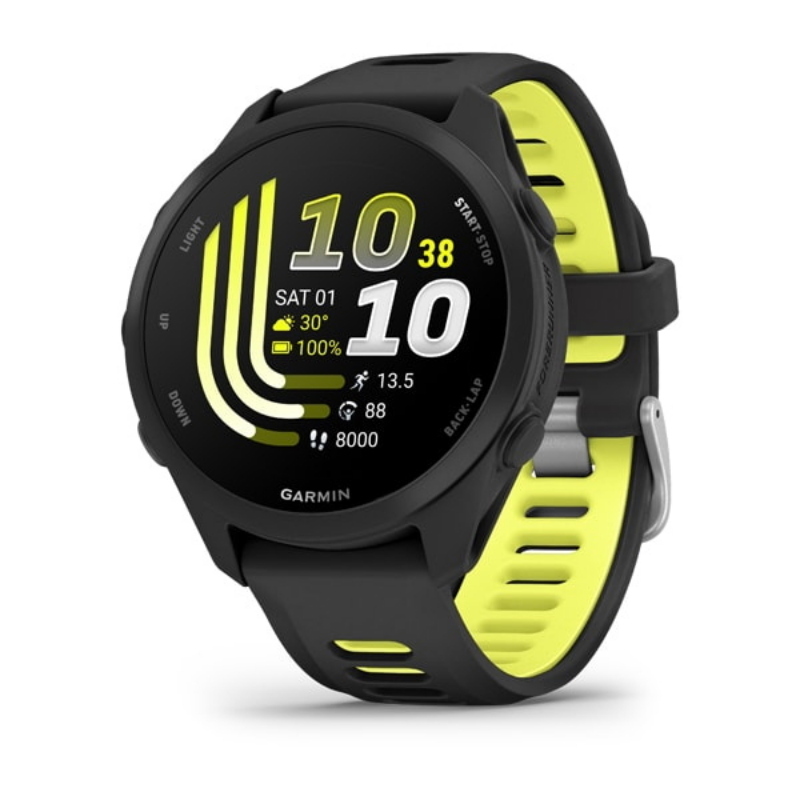 Garmin forerunnerÂ® 170 schwarz mit schnellwechsel-silikon-armband 20 mm - Immagine 7