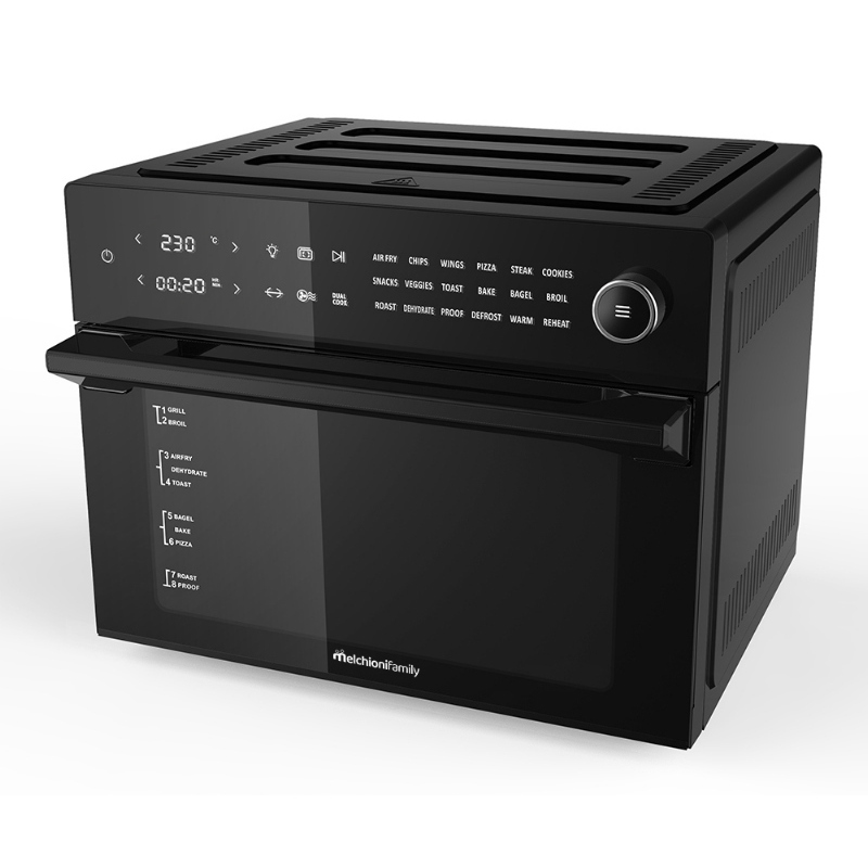 Melchioni friggitrice ad aria benedetta 30lt 1800w nero