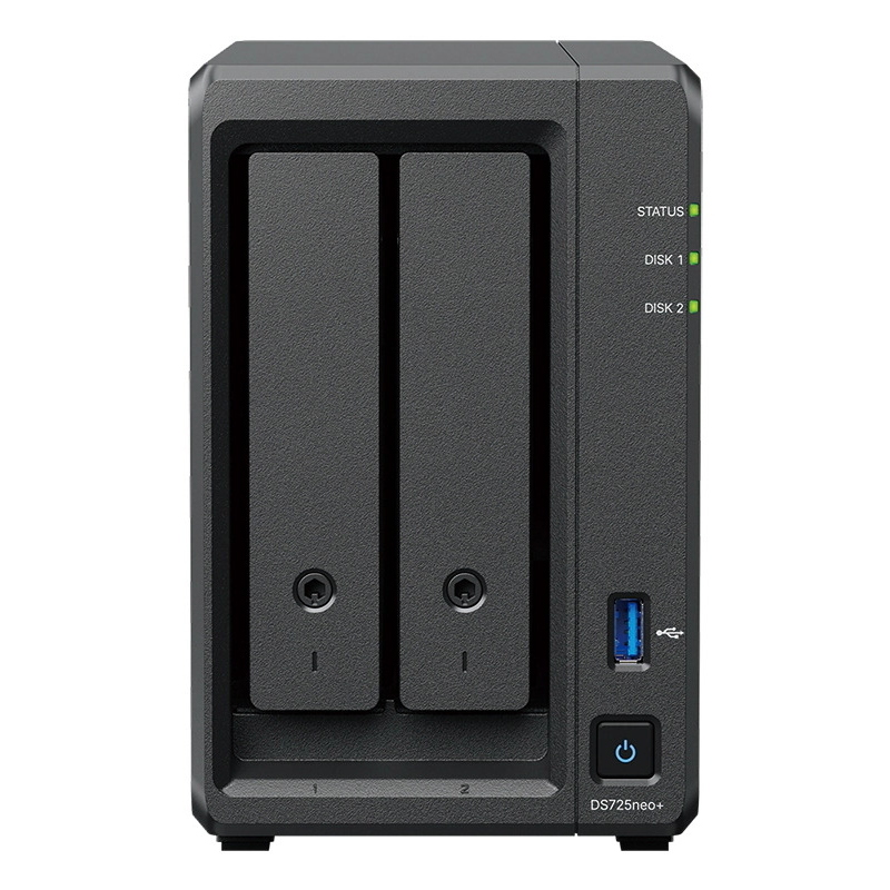 Nas synology ds725+ 2hd 3.5/2.5 4gbddr/1rj45 1gbe/1rj45 2,5gbe/1usb