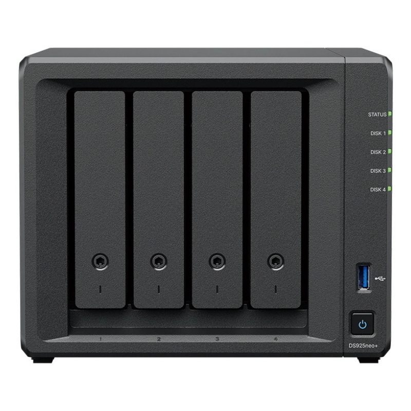 Nas synology ds925neo+ 4slot sata 3 ,5 2,5 4gbddr4(no ecc)