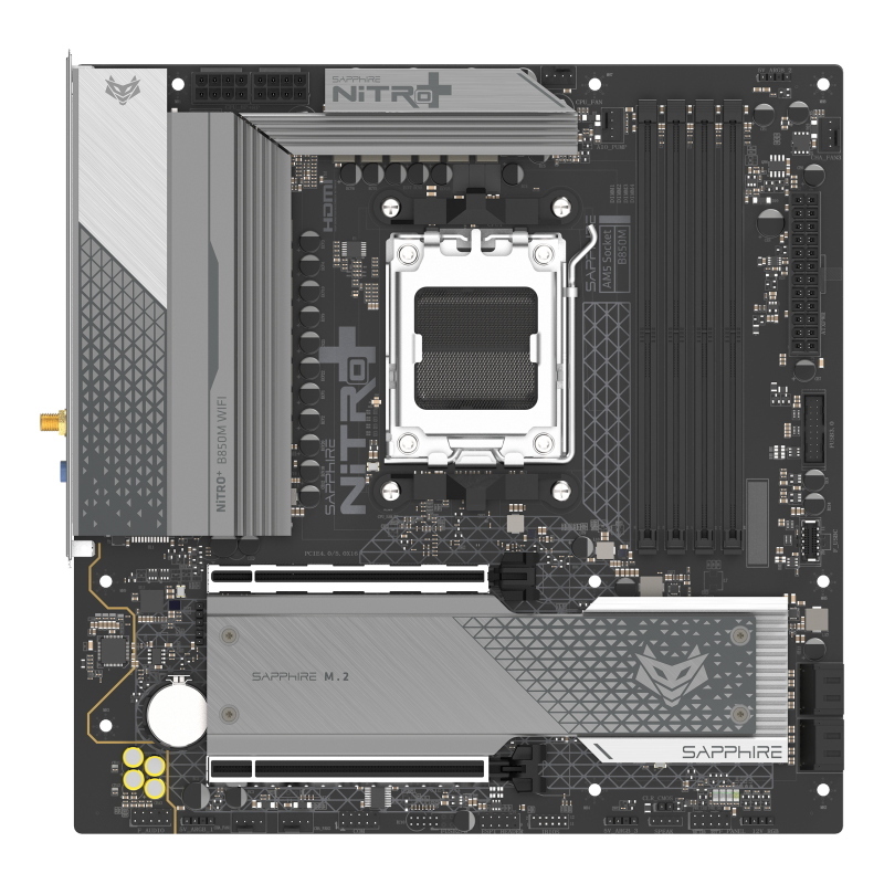 Sapphire nitro+ b850m wifi matx mainboard dp/hdmi/m.2 - Immagine 9