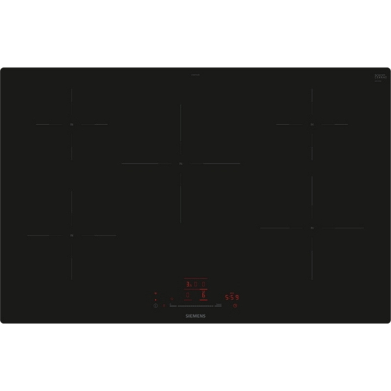 Siemens eh801hvb1e iq100 induktionskochfeld 80 cm schwarz, flÃ¤chenbÃ¼ndig (integriert)