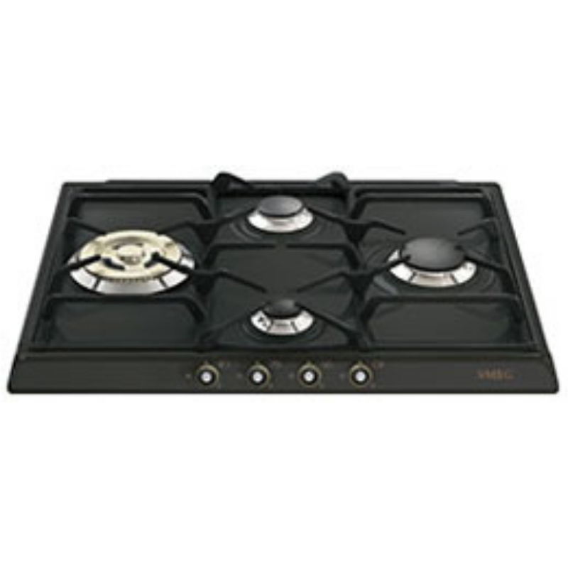 Smeg piano cottura incasso gas 4 zone 60cm antracite sr764ao