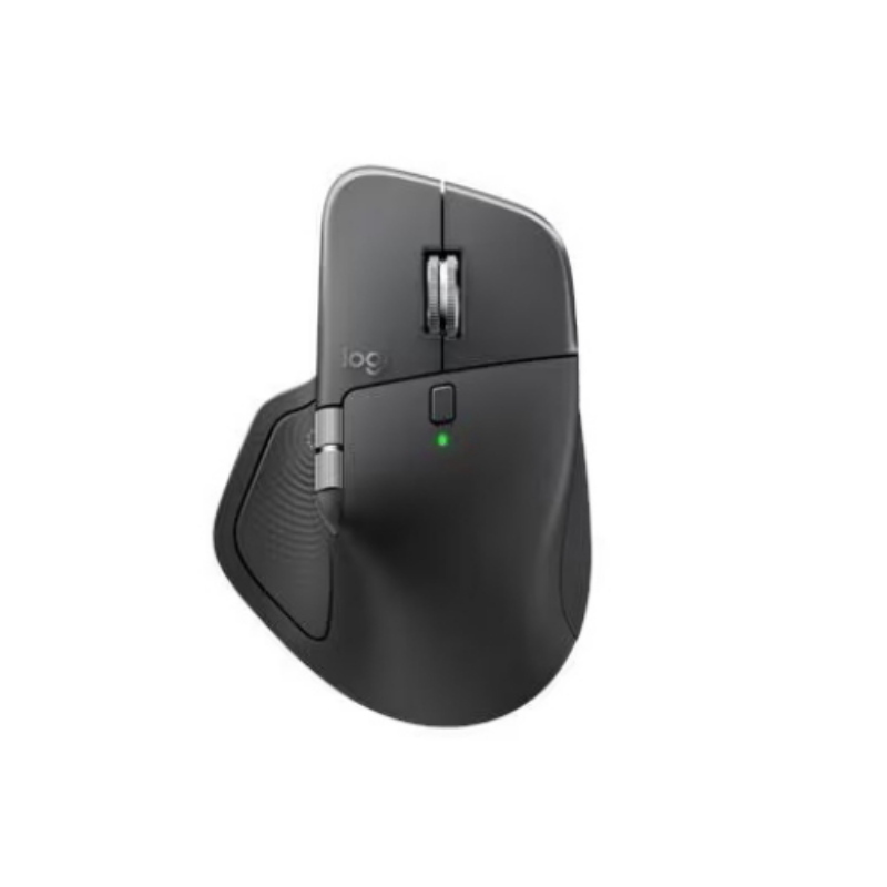Logitech mx master 4 mouse ergonomic mano destra wireless rf 2.4ghz + bluetooth 8 pulsanti 8.000 dpi rotella magspeed silenzioso rivevitore usb grafite