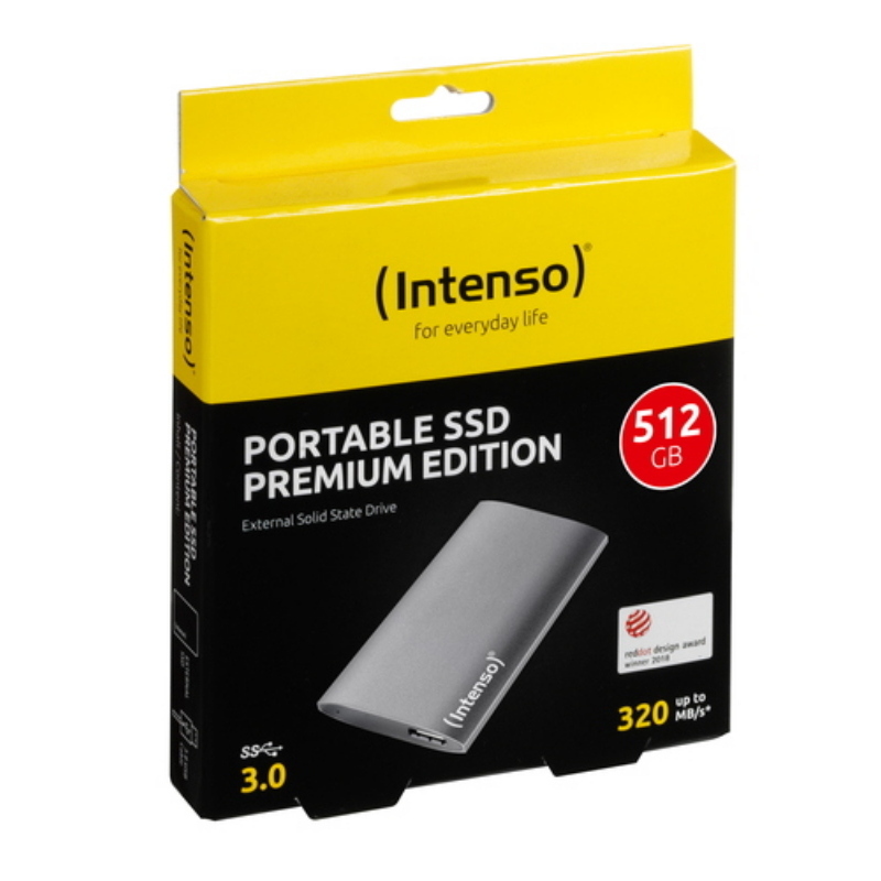 Intenso ssd esterno premium 512gb 1,8 usb 3.2 500 mb/s