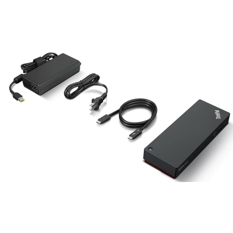 Lenovo Nero Thinkpad Universal Thunderbolt 4 Smart Dock Cablato - Immagine 3