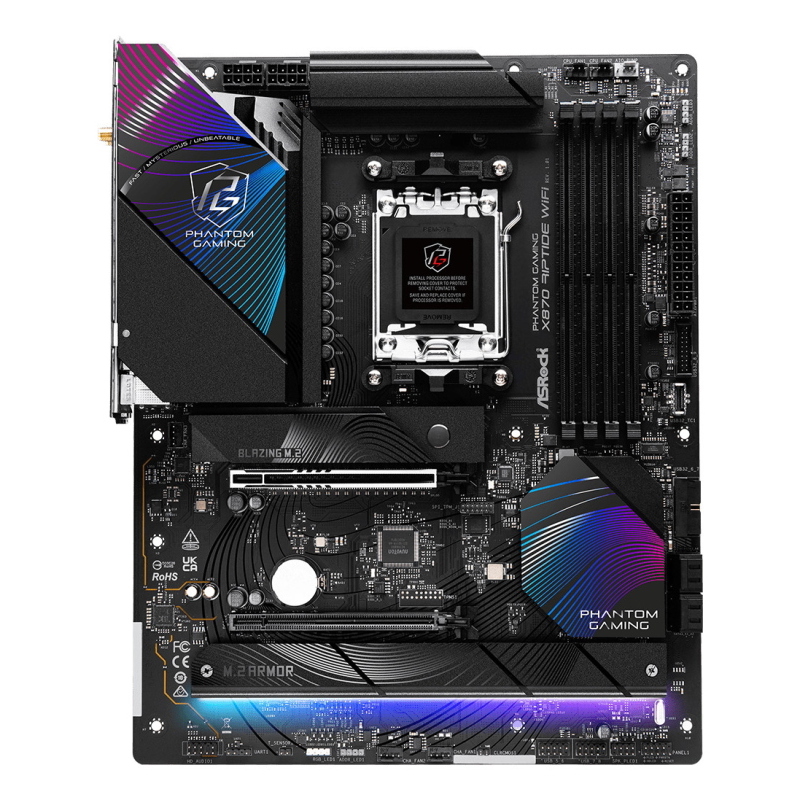 X870 riptide wifi amd x870 socket am5 atx - Immagine 6