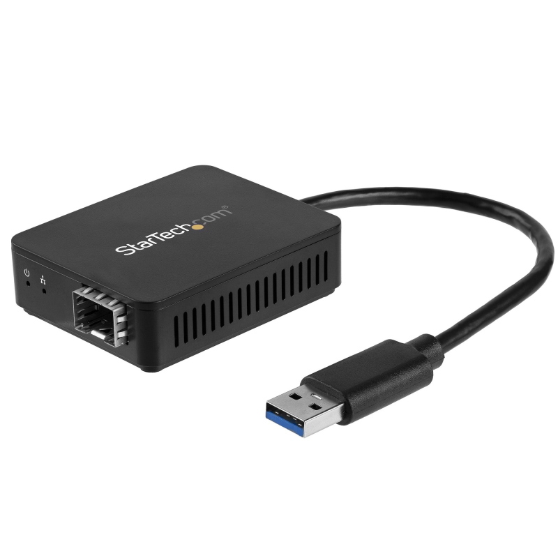 Startech.com convertitore da usb 3.0 a fibra ottica - adattatore compatto da usb a sfp aperto - adattatore di rete da usb a