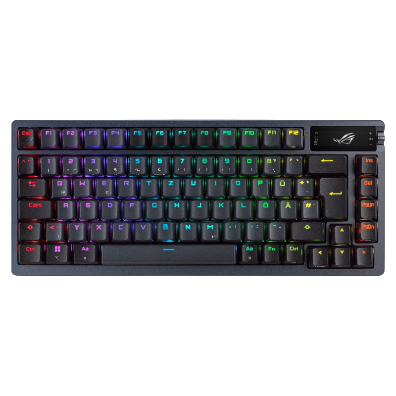 Asus rog azoth tastiera usb + rf wireless + bluetooth qwerty nero
