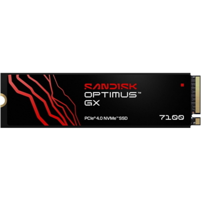 Sandisk optimus gx 7100 ssd 500gb interno m.2 2280 nvme pci express 4.0 tlc 3d nand
