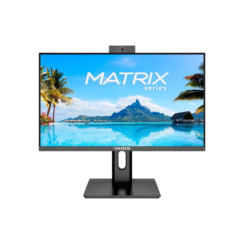 Yashi monitor 24 led ips 16:9 fhd 1ms 300 cdm, webcam, dp/hdmi, pivot, multimediale