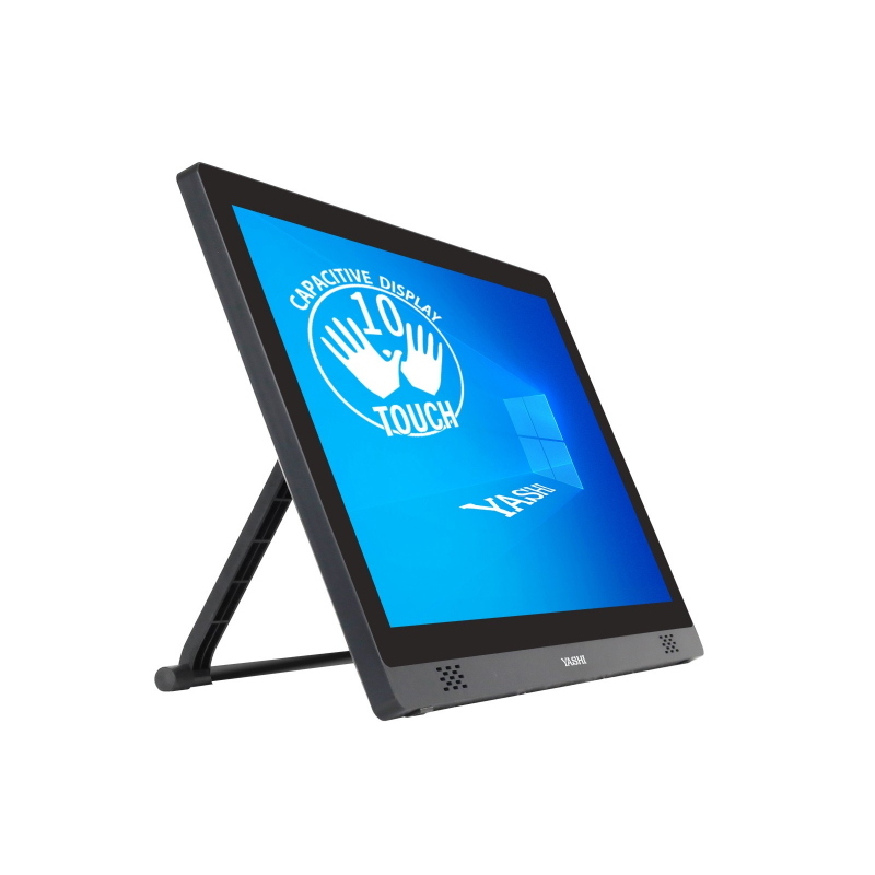Yashi monitor touch 21,5 led ips 16:9 fhd 250 cdm, vga/dvi/hdmi 10 tocchi capacitivo