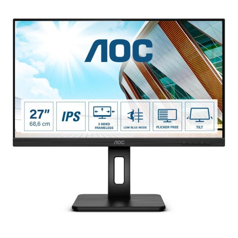 Aoc 27p2q 27 led full hd vga dvi hdmi displayport 1920 x 1080