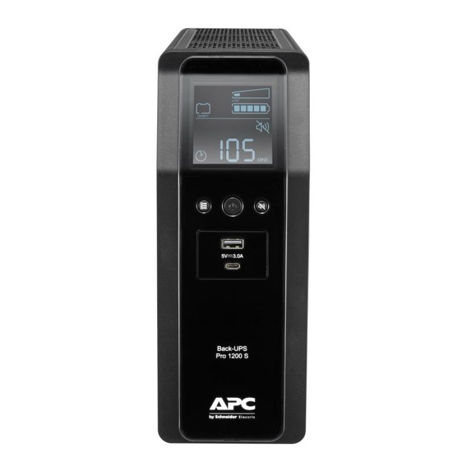 Apc br1200si back ups gruppo di continuita` avr 720 w 1.200 va connettori 8 x ac interfaccia lcd