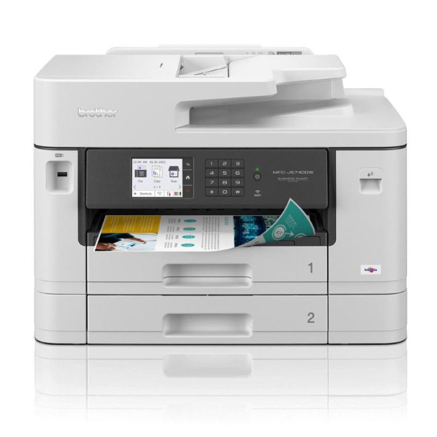 Brother stampante inkjet multifunzione mfc-j5740dw risoluzione 6000x1200 dpi a4 wi-fi bianca